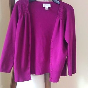 Anne Taylor Loft Small Purple Cardigan